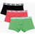 Diesel Logoed Waistband Umbx 3-Pack Boxers Multicolor