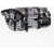 Neil Barrett Patterned Kefiah Maxi Bum Bag Black & White