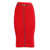 Elisabetta Franchi Knitted skirt Red