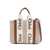 Chloe Chloé Woody Small Canvas And Leather Tote Bag Brown