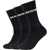 SKECHERS 3pk Tennis Cushioned Long Socks Black