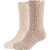 SKECHERS 2PPK Wm Cozy Fuzzy Socks Beige