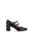 CAREL PARIS 'Alice' Black Pumps With Double Straps In Patent Leather Woman Black