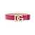 Dolce & Gabbana Dolce & Gabbana Patent Leather Belt With Logo Plaque Multicolor