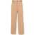 Gucci Gucci Pantaloni In Cotone Con Dettaglio Web Beige