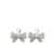 Self-Portrait Self-Portrait Small Crystal Bow Earrings GREY