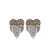 Self-Portrait Self-Portrait Crystal Heart Earrings GREY