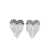 Self-Portrait Self-Portrait Crystal Heart Earrings GREY