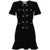 Self-Portrait Self-Portrait Short Dress With Sequins Black