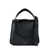 MY BEST BAG My Best Bag Black Smooth Leather Bag With Curved Handle Black