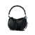 MY BEST BAG My Best Bag Black Smooth Leather Hobo Bag With Bamboo Handle Black