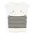 Liu Jo Liu Jo Black And White Striped Top With Buttons Black