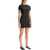 COURRÈGES Mini Contrast Frame Dress MUD BROWN / BLACK