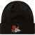 New Era Rose Icon Cuff Knit Beanie Hat Black