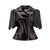 Alexander McQueen Sleeveless leather jacket with Knotted Drapery N/A