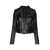 Pinko Pinko Leather Jackets NEROLIMOUSINE