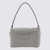 Alexander Wang Alexander Wang Silver-Tone Rhinestones Shoulder Bag WHITE