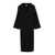 TOTÊME Black Oversize Coat With Shawl Lapels In Wool And Cashmere Woman Toteme Black