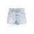 Alexander Wang Alexander Wang Light Blue Cotton Denim Shorts PEBBLE BLEACH