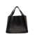 Stella McCartney Black Tote Bag With Perforated Logo In Faux Leather Woman Black