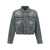 Balenciaga Balenciaga Rhinestone Logo Denim Jacket BLUE