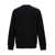 Balmain Black Crewneck Sweatshirt With Contrasting Logo Print At The Front In Cotton Man Black