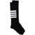 Thom Browne Thom Browne Over The Calf Socks W/ 4 Bars In Lightweight Cotton Accessories BLUE