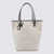 JW Anderson JW Anderson Natural And Black Cotton And Leather Tall Anchor Tote Bag NATURAL/BLACK