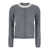 SHUSHU/TONG Collar Embellished Cardigan GREY