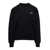 AMI Paris Black Crew Neck Sweatshirt In Cotton Man Black