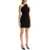 COURRÈGES Criss Cross Mini Dress BLACK