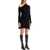 COURRÈGES "Mini Twist Crepe Dress With BLACK