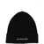 AND WANDER Beanie Hat With Logo BLACK