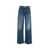 MOTHER Baggy Jeans 'The Spinner Zip Sneak' Blue