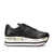 Premiata Sneakers Beth in tessuto e pelle nera Black