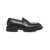 GREEN GEORGE Leather loafers Black