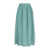 VICARIO CINQUE High-waist maxi skirt in memory taffeta with folds and elastic on the back strap Gorizia. Regular fit. Green