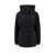 Mackage Padded nylon jacket with leather details Black