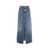 Icon Denim Maxi denim skirt with slit 'Lara' Blue