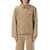 MARINE SERRE Moon jacquard twill workwear jacket Beige