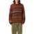 YMC Stripes mohair sweater Brown