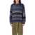 YMC Stripes mohair sweater Blue