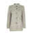 VICARIO CINQUE Stretch Corduroy Shirt Jacket Roccia. Comfy fit. Beige