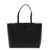 Tory Burch 'Mcgraw' Black Tote Bag Wit Double T Detail In Grainy Leather Woman Black