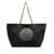 Tory Burch 'Ella' Black Tote Bag With Logo Patch In Nylon Woman Black