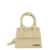 JACQUEMUS 'Le Chiquito Noeud' Ivory Crossbody Bag With Logo In Leather Woman Beige