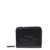 Marc Jacobs 'Mini Compact' Black Wallet With Embossed Logo In Hammered Leather Woman Black