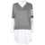 Thom Browne Thom Browne Dress With Striped Detail GREY