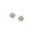 Tory Burch Kira Stud Earrings With Crystal Embellishment In Silver-Tone Brass Woman GREY