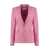 GENNY Genny Single-Breasted One Button Jacket PINK